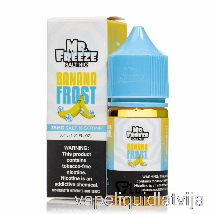 Banānu Frost - Mr Freeze Salts - 30ml 35mg Vape šķidrums